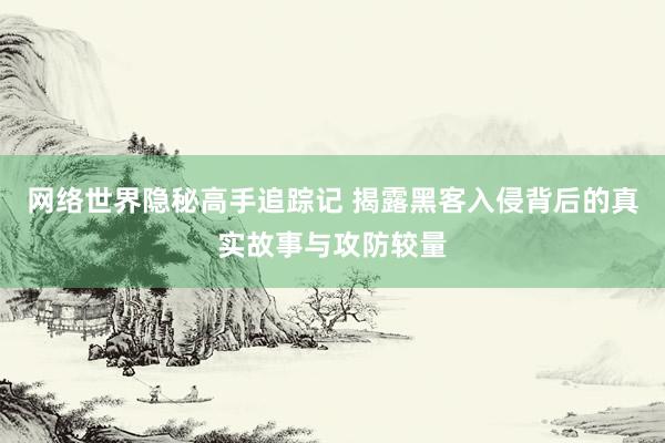 网络世界隐秘高手追踪记 揭露黑客入侵背后的真实故事与攻防较量